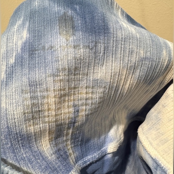 Free People Movement Good Karma Blue White Tie Dye High Rise Yoga Leggings M/L - Picture 14 of 15